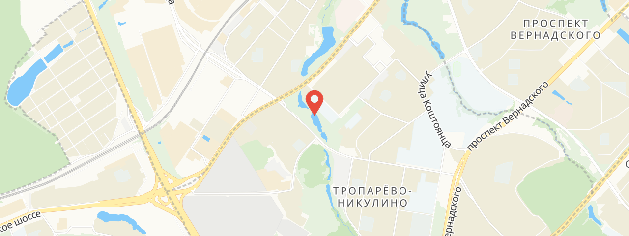 Водоём на карте