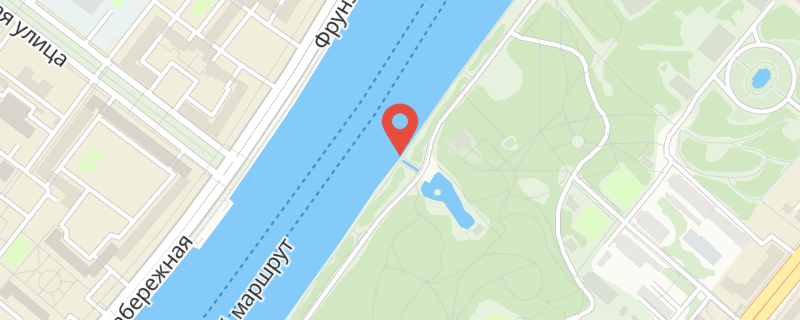 Москва река (Пушкинская наб.) на карте