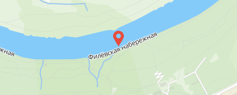 Москва река (Филевская наб.) на карте
