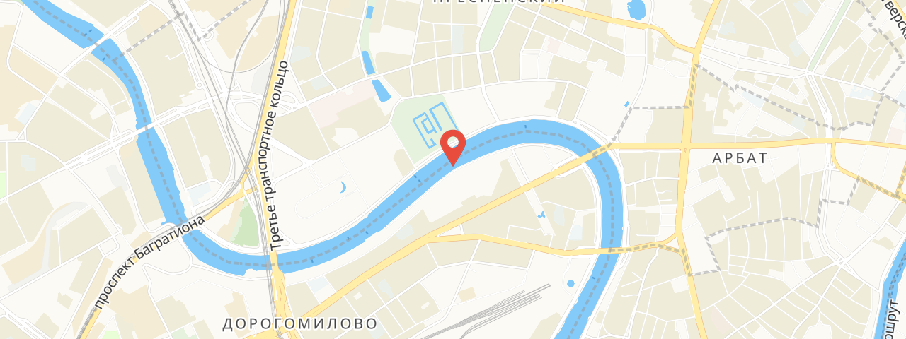 Водоём на карте