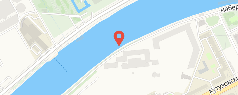 Москва река (наб. Тараса Шевченко) на карте